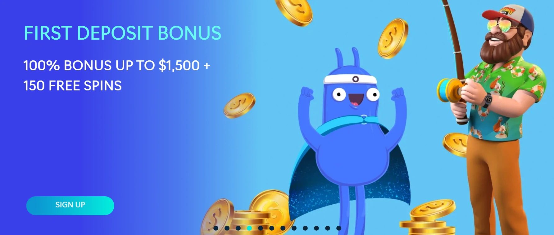 Oshi Casino first deposit bonus 100% match