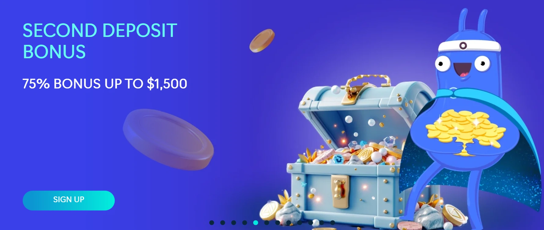 Oshi Casino second deposit bonus offer