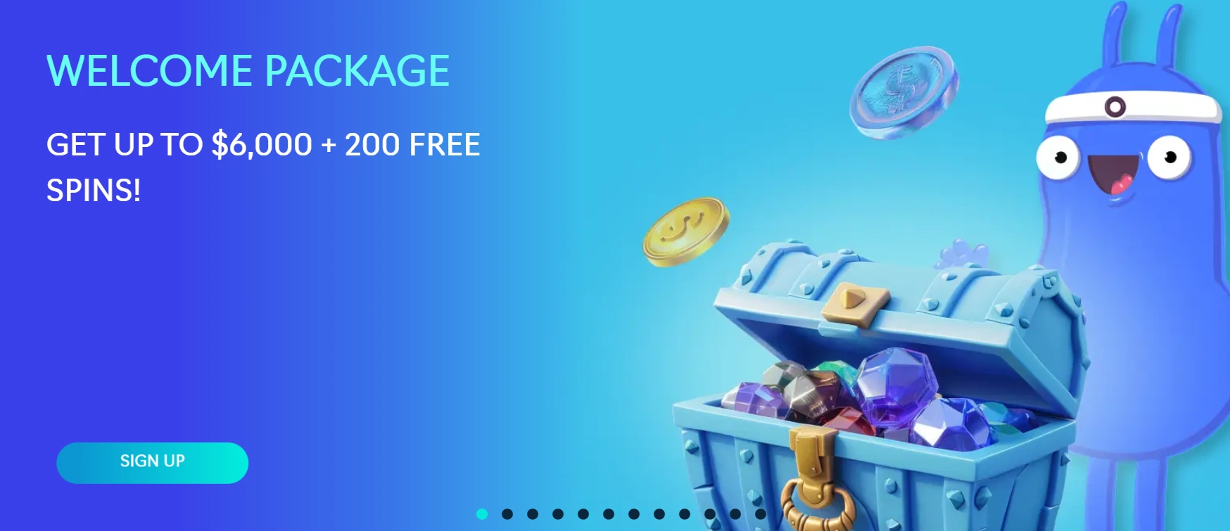 Oshi Casino welcome package up to A$6,000 plus 200 free spins